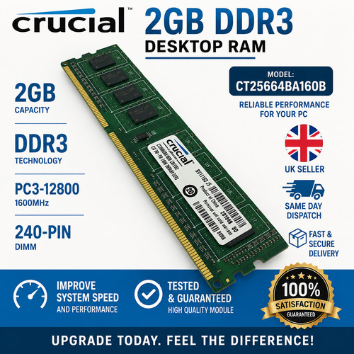 Crucial 2gb ddr3 ram - 💻⚡,
